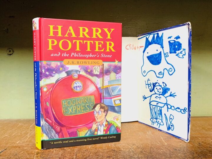 Shabby Harry Potter! Doodled rare first edition – bought for 50p – could STILL sell for thousands