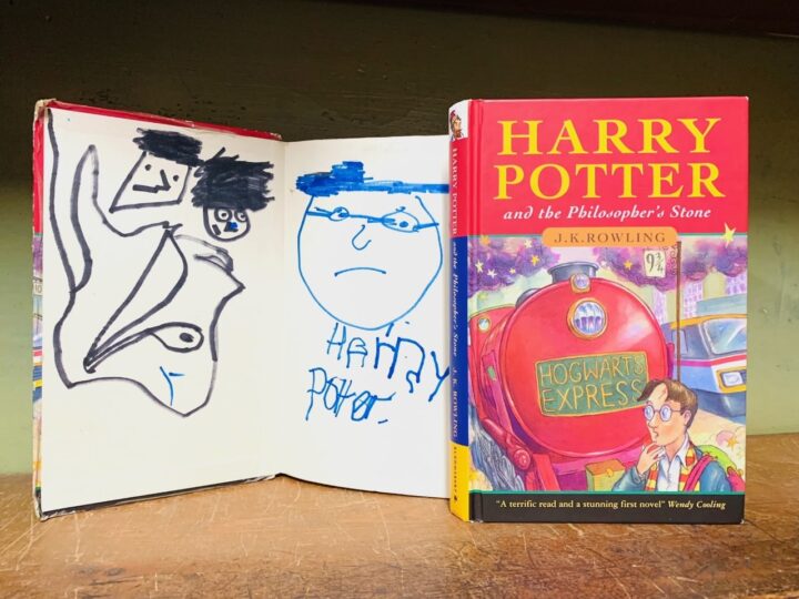 Shabby Harry Potter first edition – bought for 50p and covered in doodles – stuns at auction