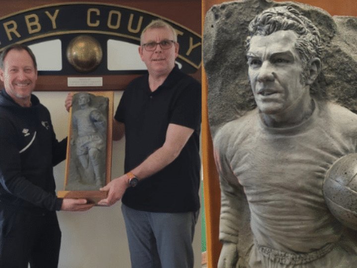 Tears of joy as sculpture of Derby County legend Dave Mackay is saved for city &#8211; thanks to devoted Rams fan
