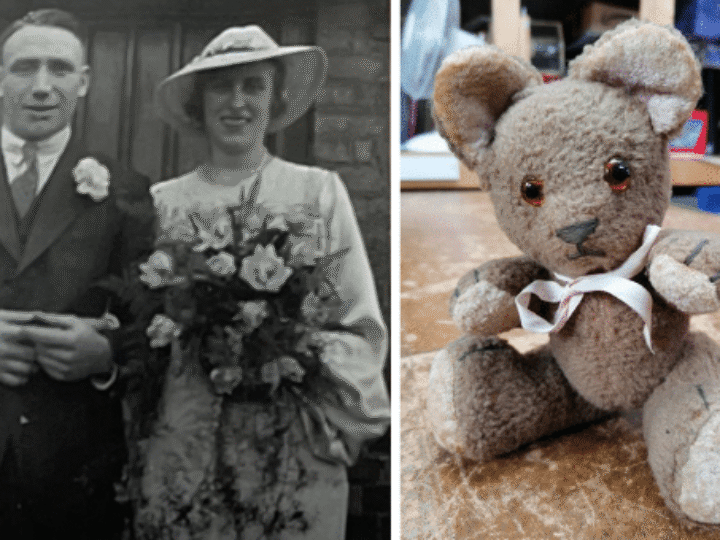 Lucky teddy bear love token – a lonely wife’s symbol of hope in WW2 – up for auction