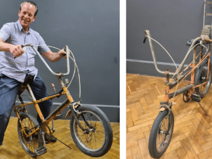 It did WHEELIE well! Ravaged and rusty 1970s Raleigh Chopper – that nearly ended up in skip – stuns at auction