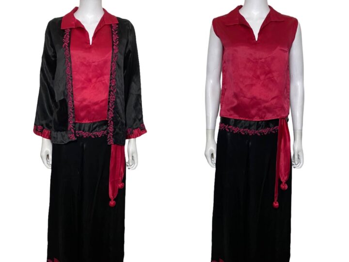 Seaside fashion a century ago! Elegant beach pyjamas &#8211; set for auction &#8211; demonstrate style from bygone age