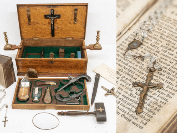 Mysterious vampire-slaying kit &#8211; owned by peer of the realm &#8211; stuns at auction