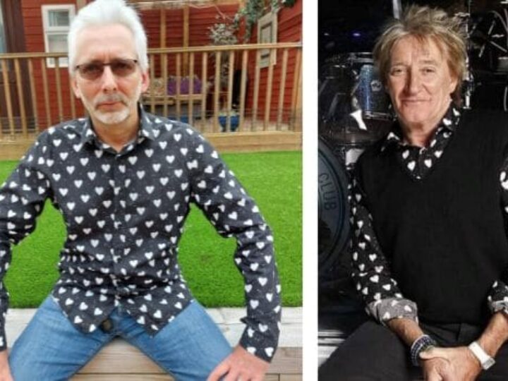 Rod Stewart super fan, who tied the knot in Vegas courtesy of celebrity lookalike, to part with treasured singer’s shirt at auction