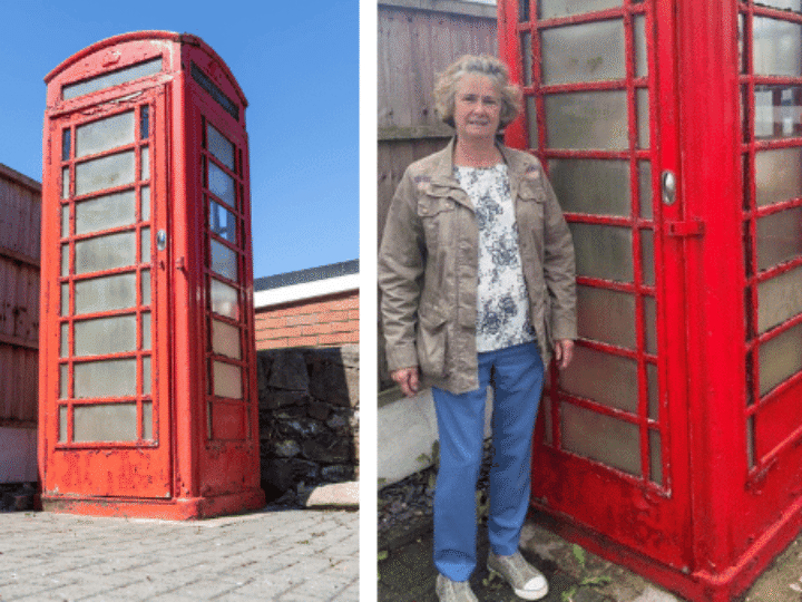Vintage red telephone box from STAFFS garden dials up auction success &#8211; and will stay in county