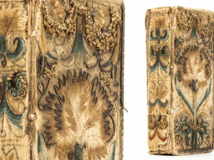 Embroidery brilliance from 1600s turns ancient Bible into work of art – and it could sell for thousands