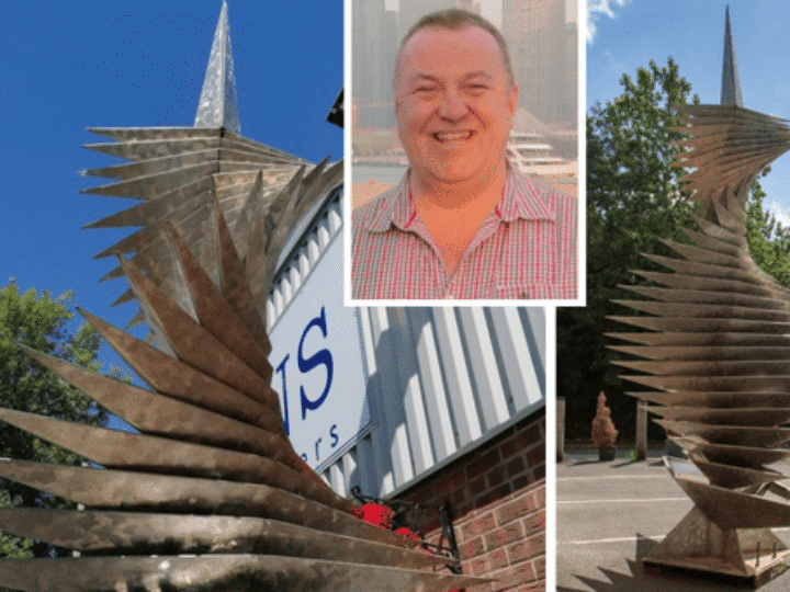 Striking artwork by Scottish sculptor up for auction &#8211; bought on whim by current owner after bidding against himself!