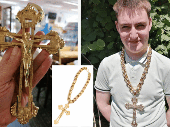 Grandson buys ‘UK’s biggest’ gold cross and chain for his NAN – and hopes Tyson Fury will save it from being scrapped