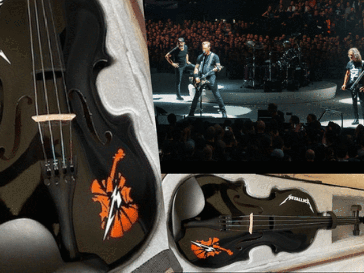 Metallica fans could be rocked by chance to bid on promo violin used in concert