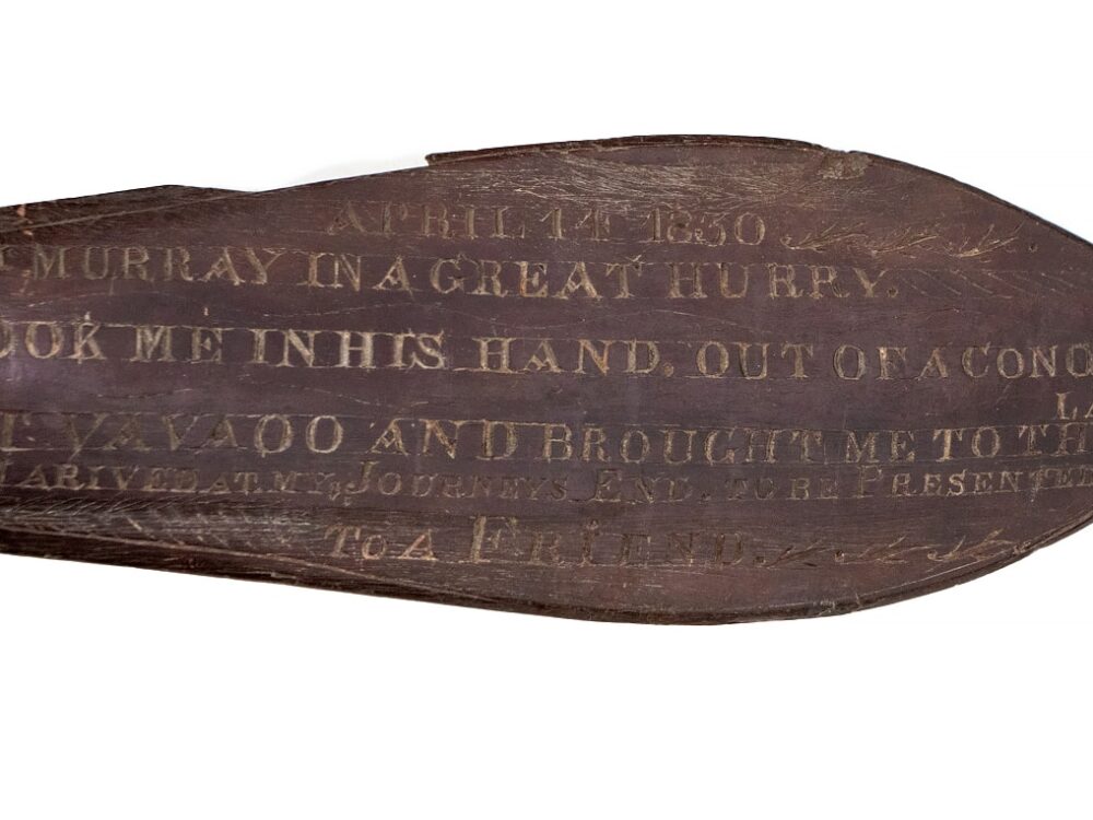 Exotic 200-year-old tribal paddle worth thousands found in DERBY – 10,000 miles away from its South Pacific home
