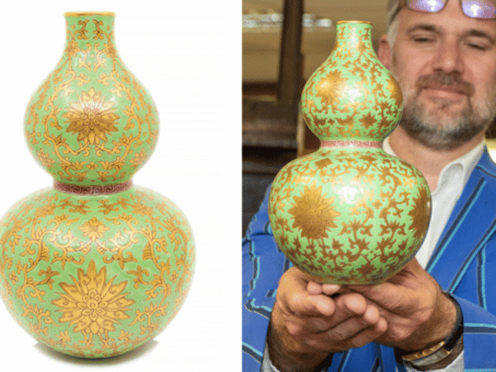 Rare Chinese vase bought with house contents could achieve £100,000 at auction