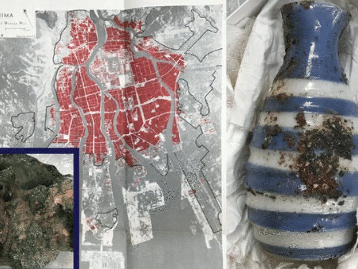 Rare military documents from Hiroshima nuclear blast together with moving relics of destruction uncovered