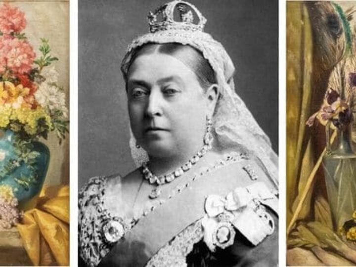 Queen Victoria paintings &#8211; found in cottage &#8211; show colourful side of woman in black