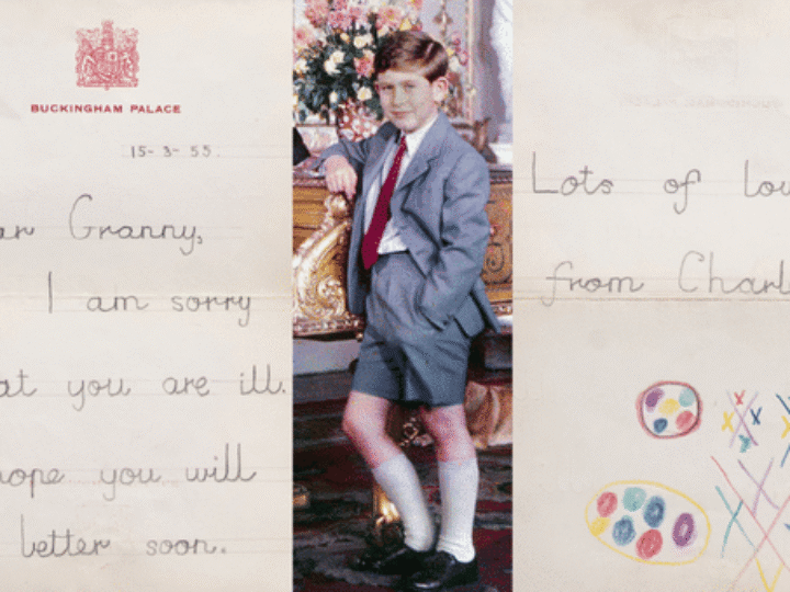 Childhood letter from King Charles to his poorly Granny found in loft