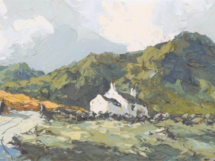 Welsh artist&#8217;s painting with £31.50 price label from decades ago could make four-figure sum
