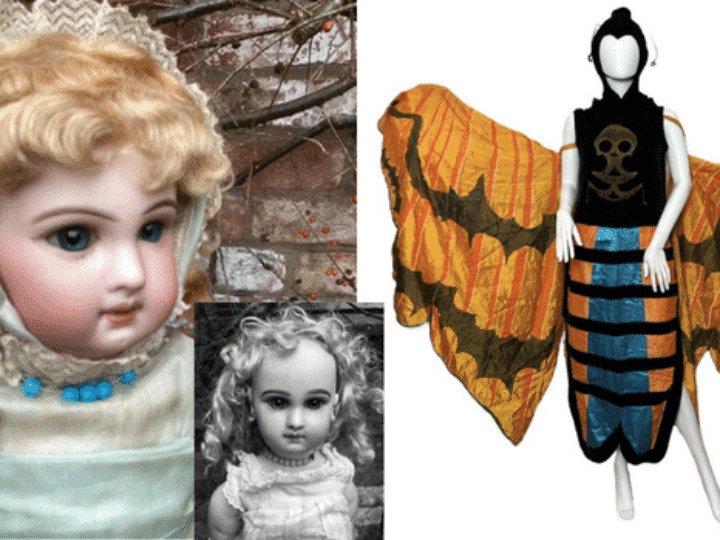 Antique dolls sell for thousands and 1920s moth outfit gets bidders in a flap!