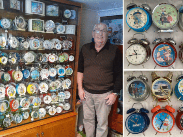 Wakey wakey! Great grandad’s giant alarm clocks collection stuns antiques expert