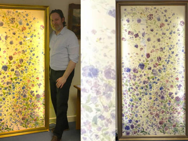 Giant painting in June Decorative Arts sale conjures up spring all year round