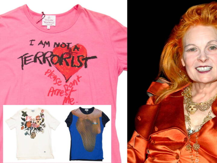 Vivienne Westwood’s ‘I’m not a terrorist’ T-shirt up for auction