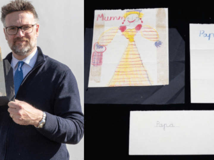 King Charles’ childhood drawings of ‘Mummy’ and ‘Papa’ sell for thousands &#8211; and show the world he ‘truly loved his mother’