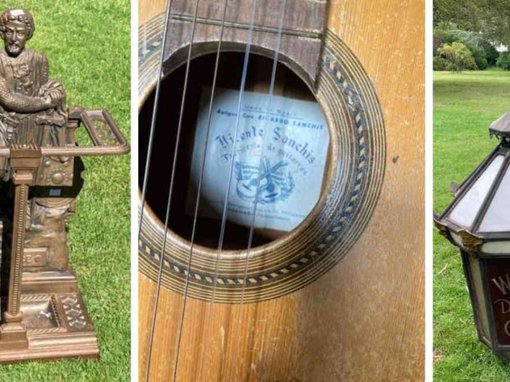 What bidders want! Spanish guitar, vintage gas lamp and William Wallace umbrella stand among lots to shine in Staffordshire sale