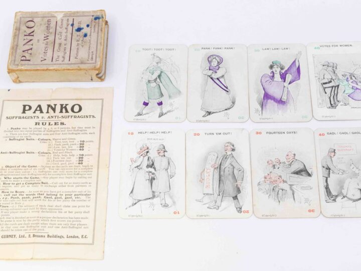 Panko game made to aid suffragettes a century ago found during house clearance