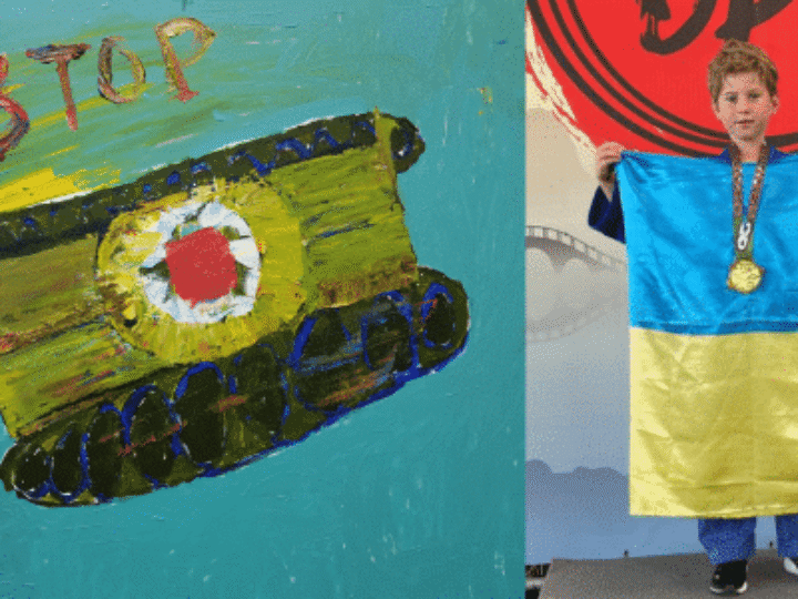 Ukrainian boy’s ‘Stop the War’ painting in major fundraising art auction to aid country