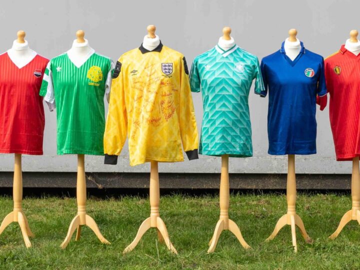 England star’s Italia 1990 World Cup football shirts collection for sale