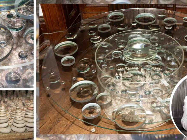 Astonishing glass table by renowned German visionary set for auction