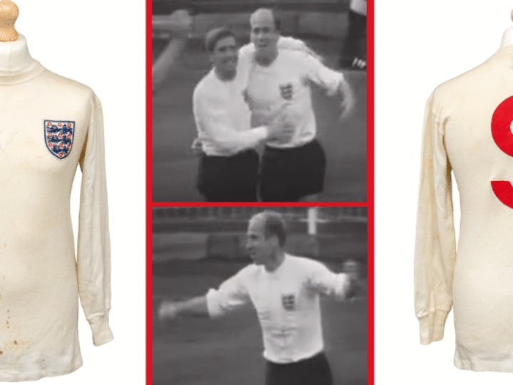Sir Bobby Charlton’s 1966 World Cup semi-final shirt set for auction