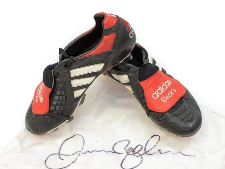 David Beckham’s World Cup qualifer football boots up for auction