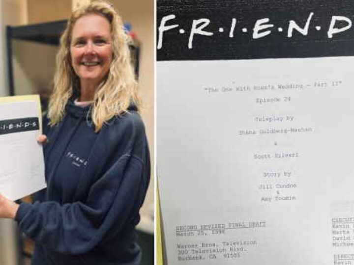 Friends TV scripts (The One With Ross’s Wedding) &#8211; found in bin decades ago &#8211; set for auction