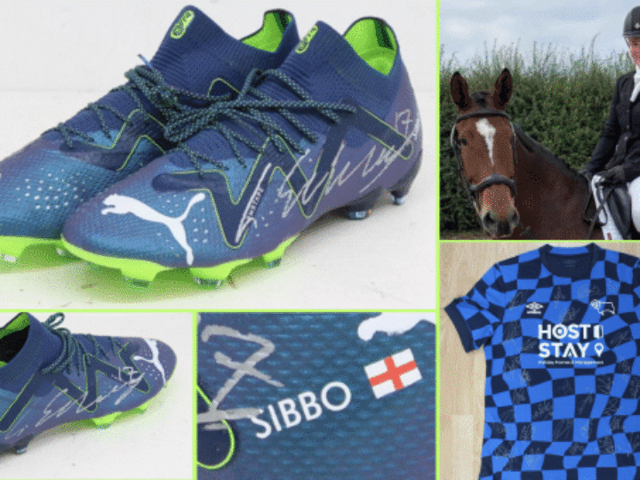 Rams fans urged to bid high as Louie Sibley’s football boots come to auction to aid young woman’s cancer battle