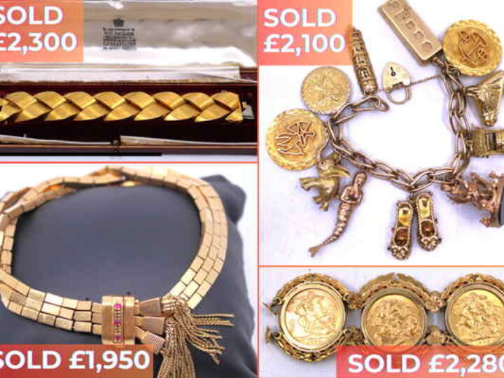 Gold rush! Chunky gold jewellery dominates top lots as demand increases