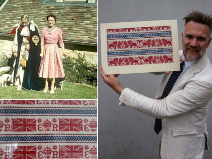 Royal textiles meant for king’s coronation found in skip