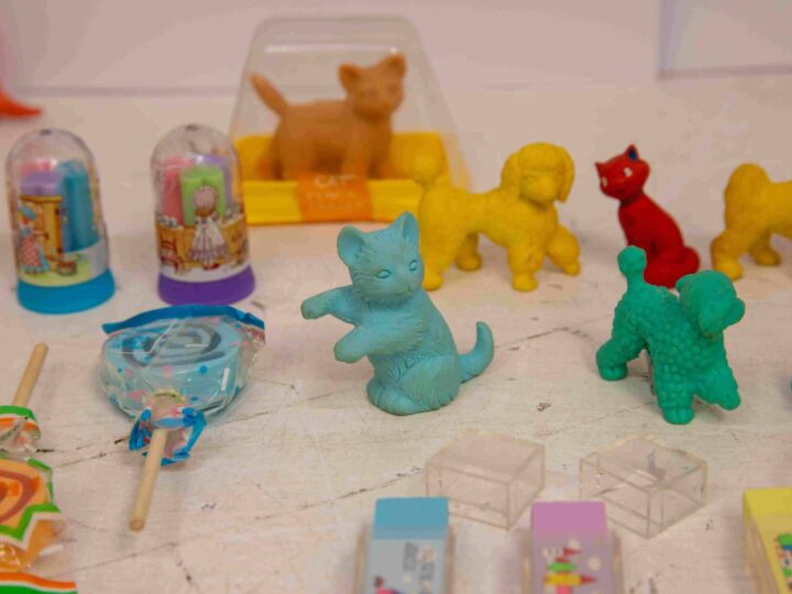 School RUBBERS set for auction as 1980s childhood nostalgia can’t be erased!