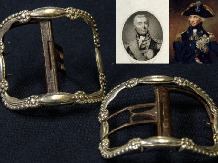 Nelson&#8217;s shoe buckles &#8211; gifted by him to fellow seafaring hero &#8211; set for auction
