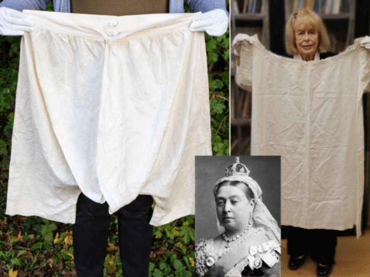 Queen Victoria’s baggy bloomers, chemise and shoes found in Somerset wardrobe