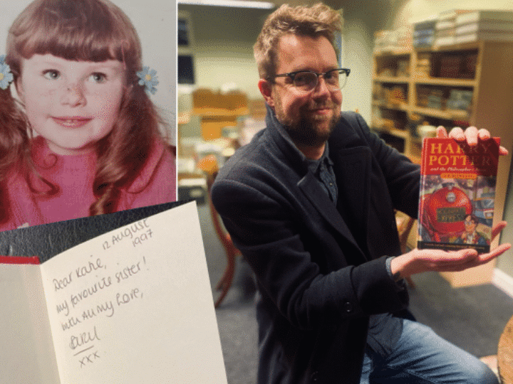 One of best Harry Potter first editions ever found  &#8211; valued at £80,000 &#8211; honours &#8216;miracle sister&#8217;