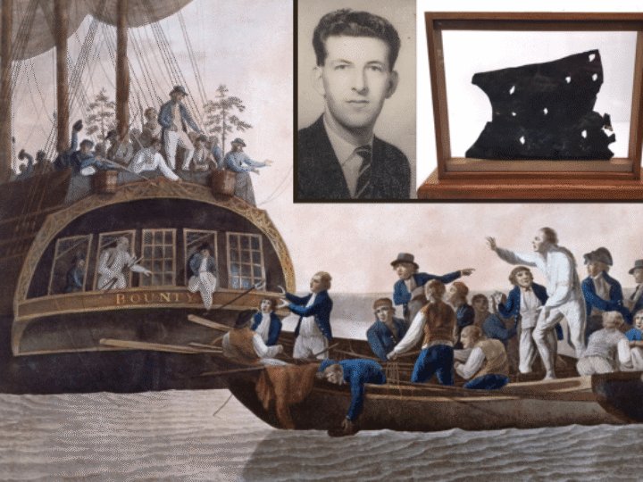 Centuries-old relic from Mutiny on the Bounty ship decorated mantelpiece