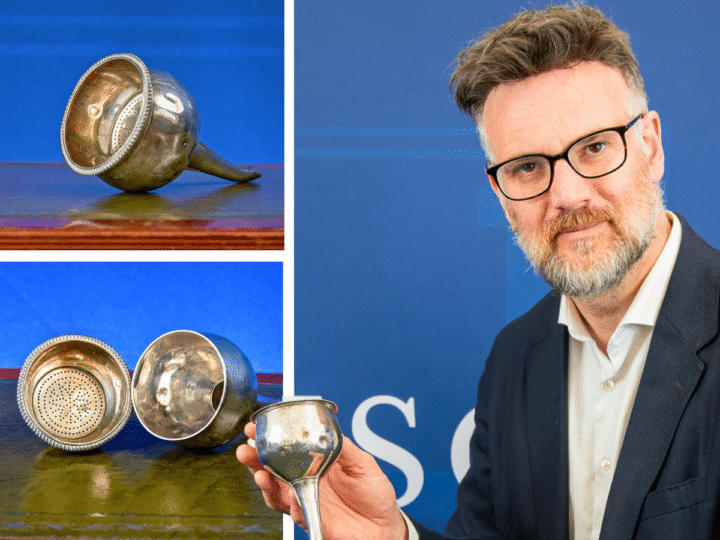 Forgotten Treasure Found in a Cupboard: Georgian Silver Wine Funnel Set for Auction