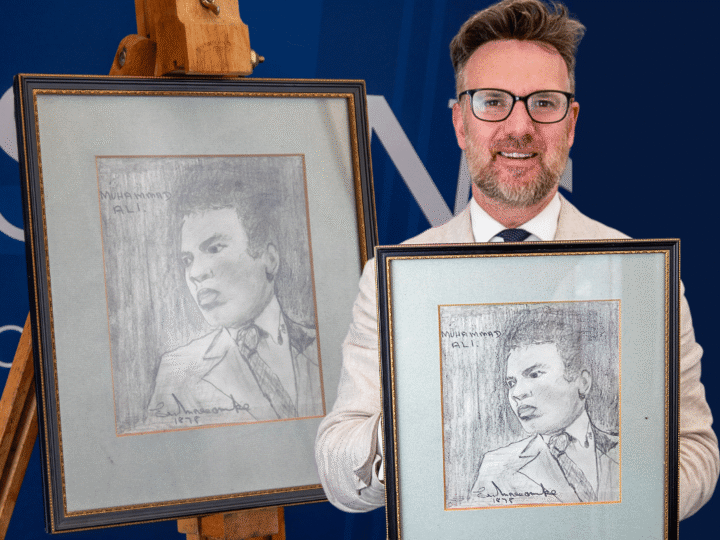 Rare Muhammad Ali Portrait by Eric Morecambe Set to Go Under the Hammer