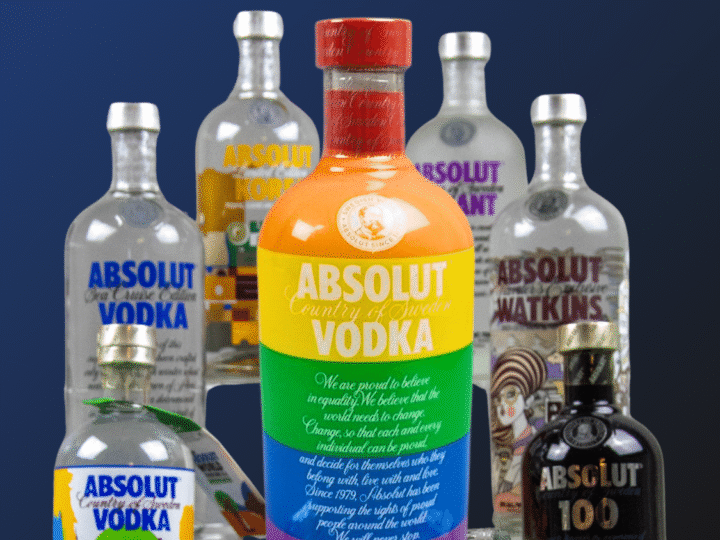Bottoms up! A 100-bottle collection of Absolut vodka is up for sale