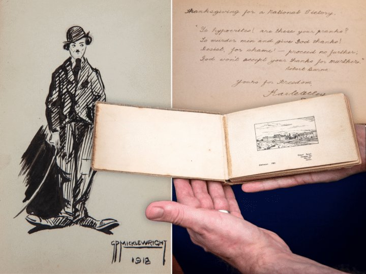 Rare WWI Dartmoor prison album to go under the hammer