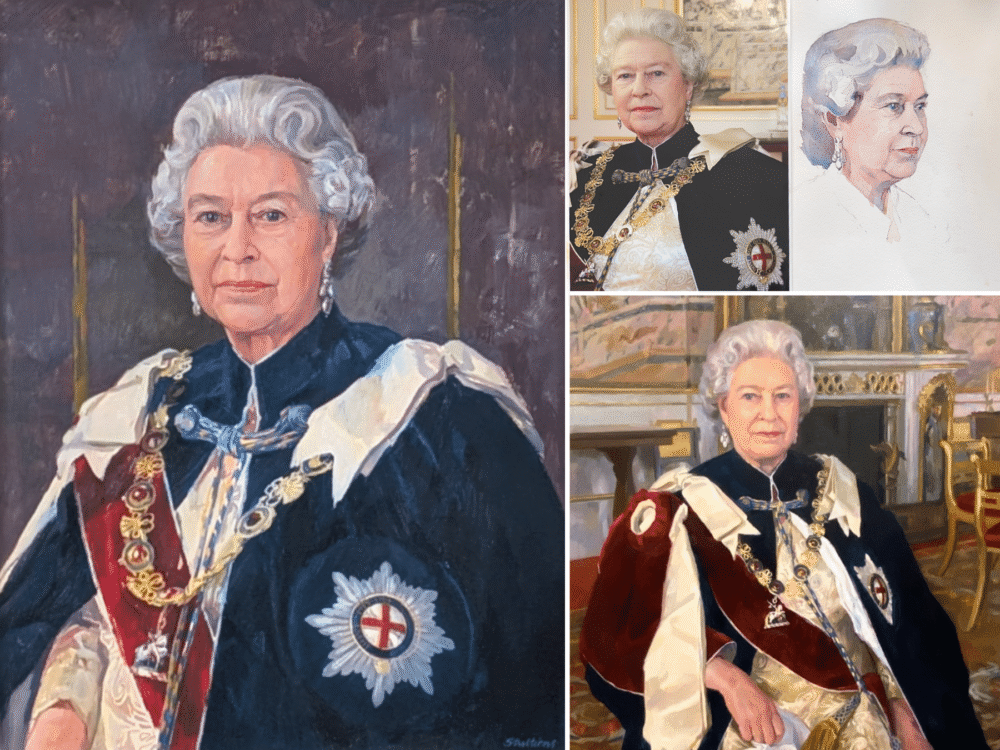 Unseen sketches of Queen Elizabeth II go on sale