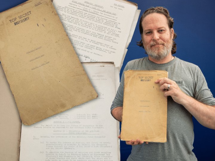 Top secret WWII plans to liberate the Channel Islands discovered in a cardboard box