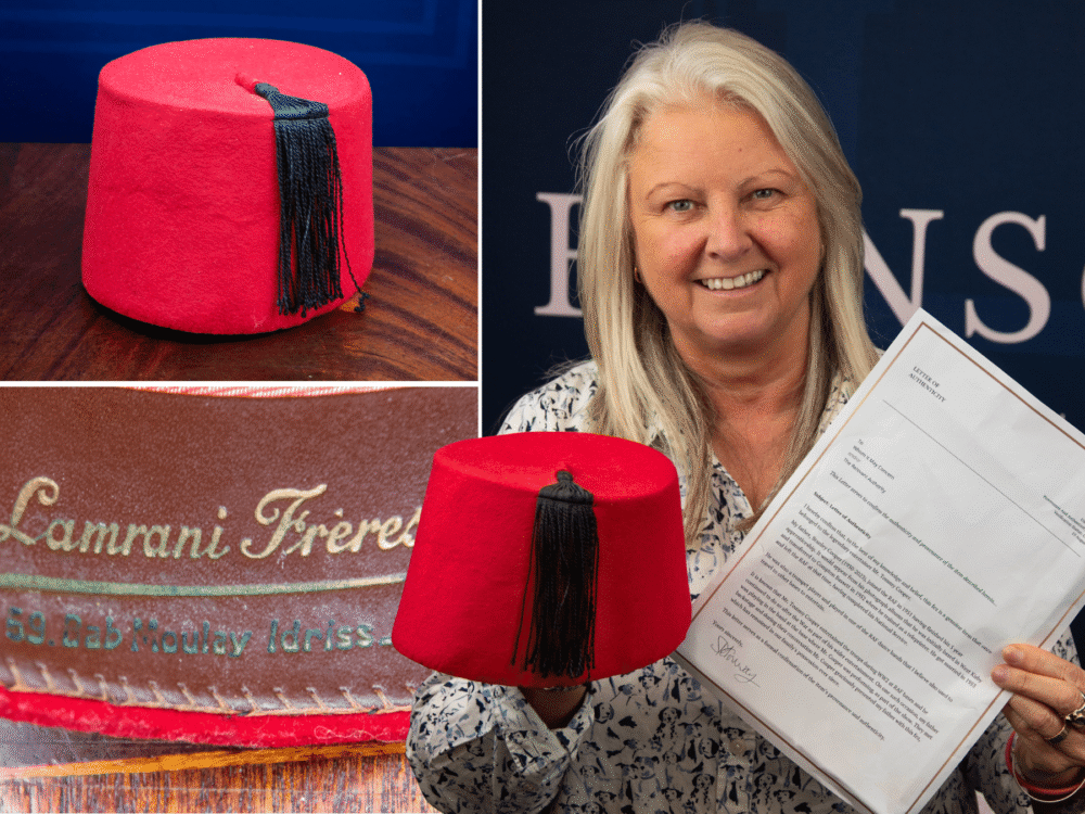 Just like that – Tommy Cooper’s fez set to net £1,500