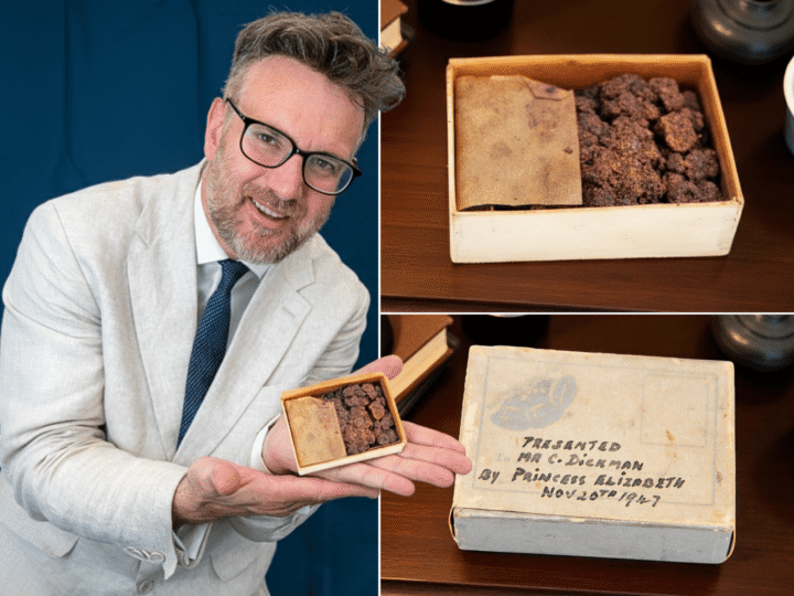 A slice of history in the shape of wedding cake from one of the most famous unions in history goes under the hammer this week , writes Charles Hanson