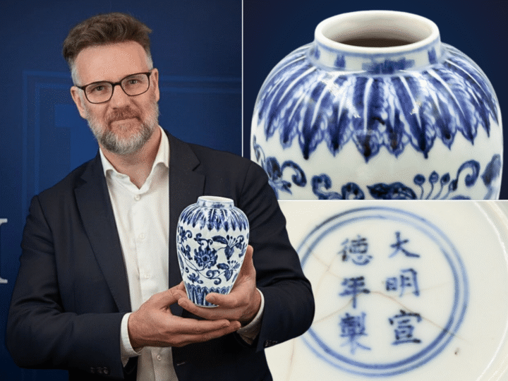 Cracked vase discovered to be a rare Ming treasure sells for £130,000