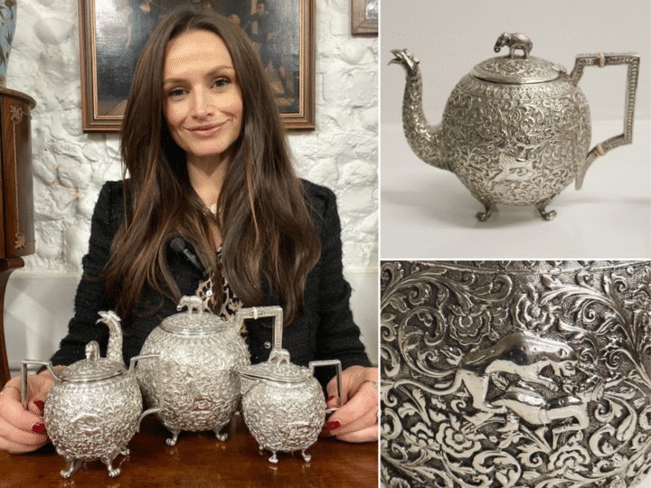 Rare colonial tea service found in a Norfolk loft could prove all the Raj at auction